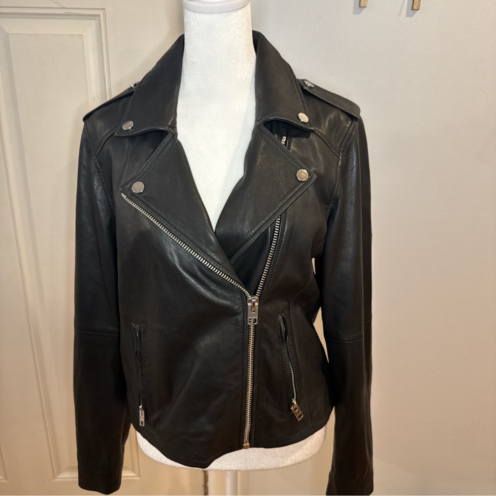 Lucky Brand | M | Black Leather Biker Jacket